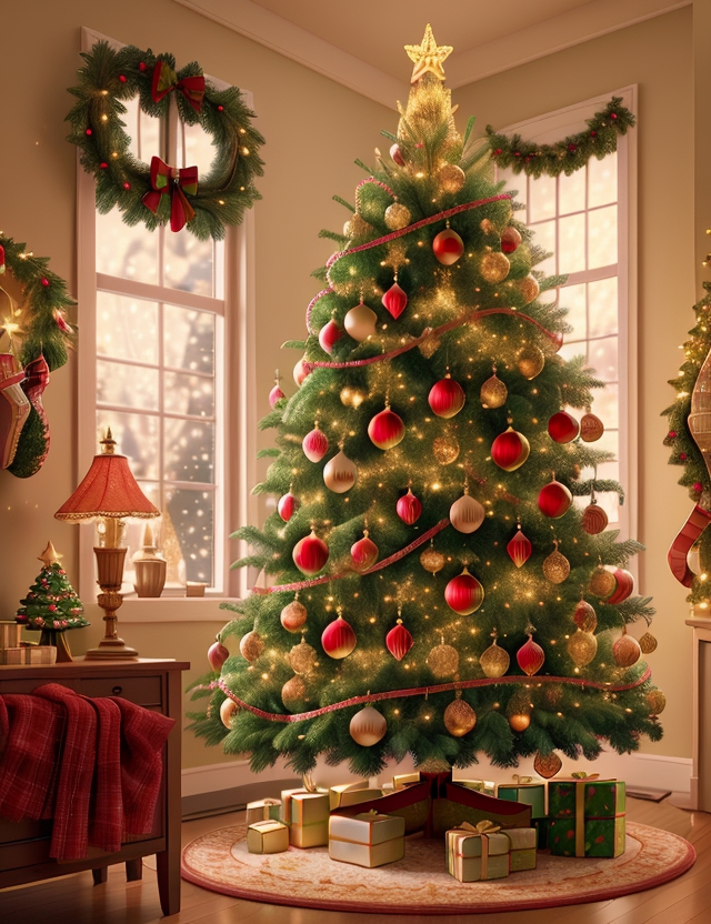 árvore de natal criada por IA em 2023