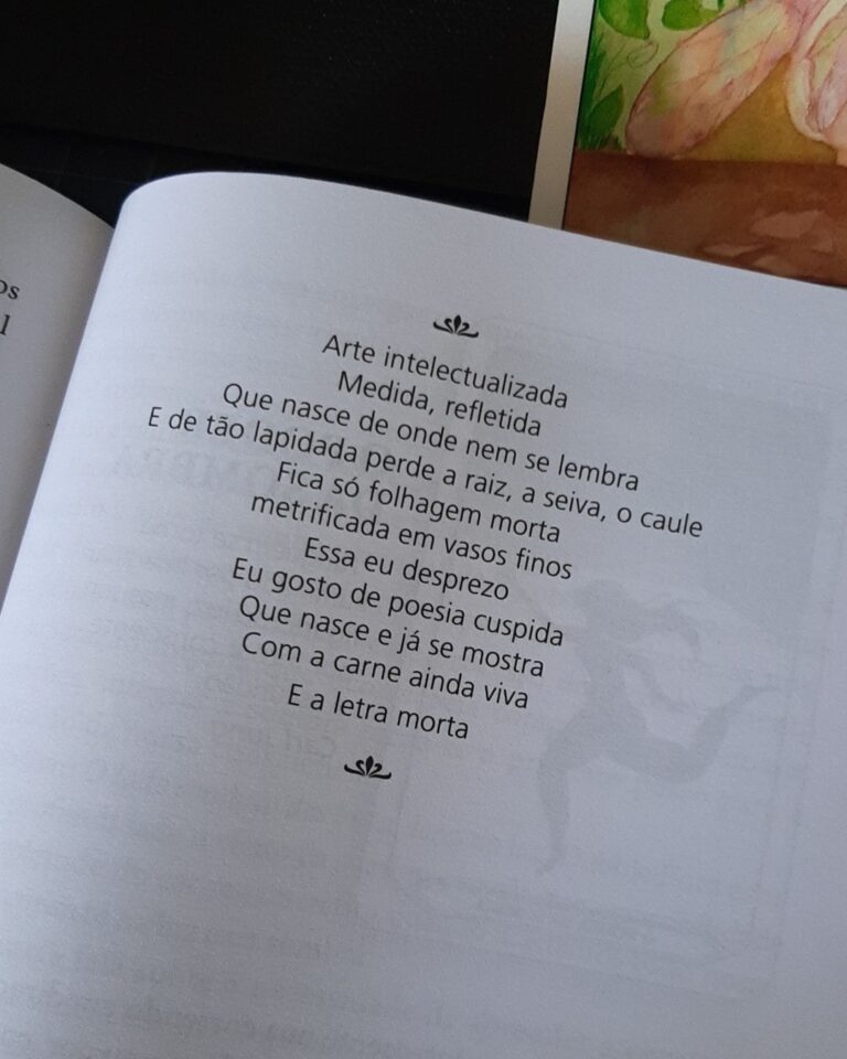 porque eu escrevo.
